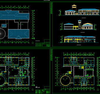 幼儿园全套CAD施工图，幼儿园建筑设计图纸下载