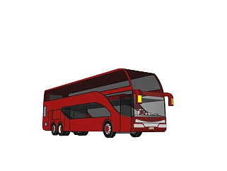 现代巴士客车<em>免费</em>su<em>模型</em>，巴士sketchup<em>模型</em>下载