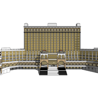 酒店草图大师模型下载、酒店su模型下载
