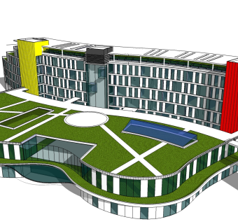 酒店草图大师模型下载、酒店su模型下载