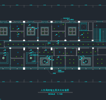 人劳局宾馆装饰CAD施工图，宾馆CAD建筑图纸下载