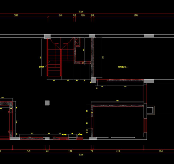 五层别墅施工图CAD图纸，别墅CAD设计图纸下载