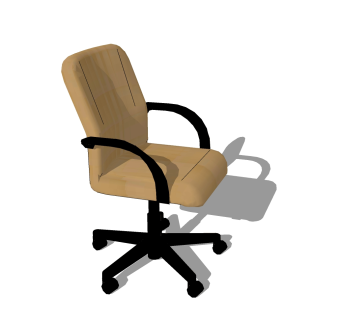 现代办公椅子草图大师模型 ，办公椅子SU模型下载
