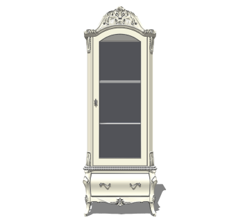 现代简约酒柜su模型，酒柜草图大师模型下载