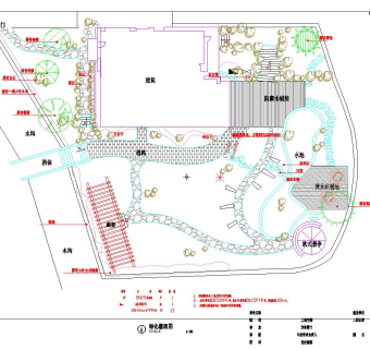 别墅室外景观工程设计施工图,cad建筑图纸免费下载