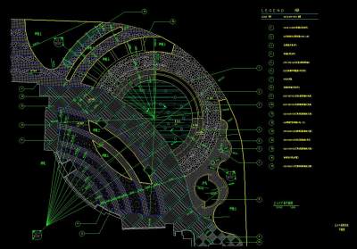 公园广场景观施工图CAD图纸