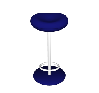 现代布艺sketchup模型，椅子草图大师模型下载