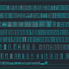 门CAD图集，门CAD施工图纸下载