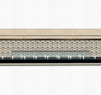 现代造型景墙草图大师模型，景墙sketchup模型免费下载