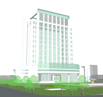 现代办公楼草图大师模型，办公楼sketchup模型免费下载