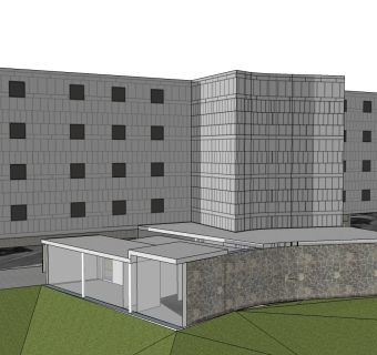 柯布西耶作品现代住宅草图大师模型下载