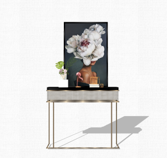 现代轻奢装饰柜草图大师模型，装饰柜sketchup模型免费下载