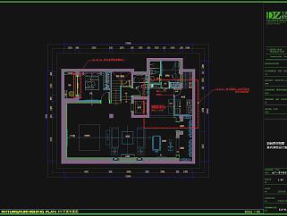 家居别墅详细平立天花墙面CAD施工图，CAD建筑图纸免费下载