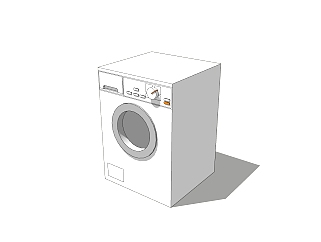 现代洗衣机草图大师模型，洗衣机su模型下载