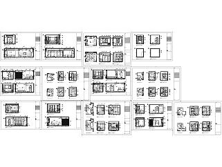 蘇州水巷鄰裏C1、C2型单位样板房CAD施工图套图，样板房CAD建筑图纸下载