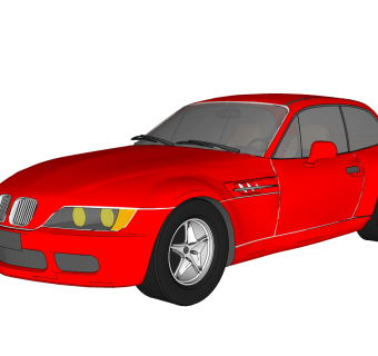 现代汽车免费su模型，现代汽车sketchup模型，汽车草图大师素材下载