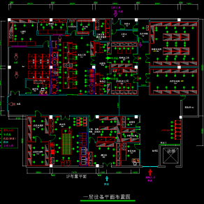 全套新中式餐厅CAD施工图，餐厅平面图下载