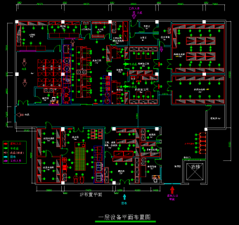 全套新中式餐厅CAD施工图，餐厅平面图下载