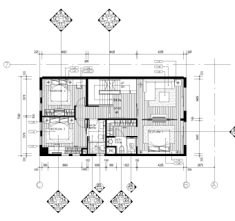香港大潭道12-16号家居CAD施工图套图，家居CAD建筑图纸下载