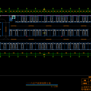 停车场平立面CAD规划图下载、停车场平立面dwg文件下载