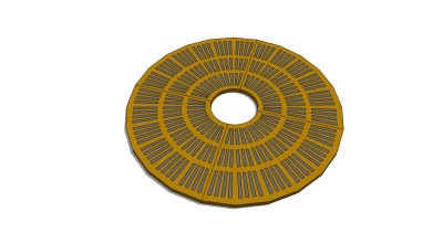 树篦子sketchup模型免费下载，树篦子skb模型免费分享