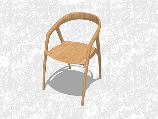 现代<em>背</em>靠椅草图大师模型，休闲椅sketchup模型下载
