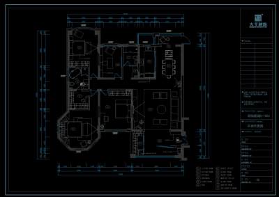 现代简约大宅灰蓝畅想施工图全套及实景图，CAD建筑图纸免费下载