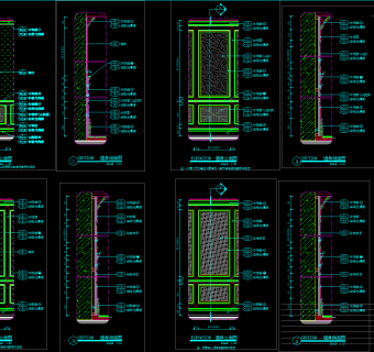 墙身CAD节点大样施工图纸，cad建筑工程图纸下载