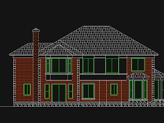 别墅全三维设计图，别墅CAD图纸下载