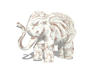 现代石象草图大师模型，石象sketchup模型免费下载