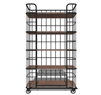 现代酒柜酒架草图大师模型，酒架su模型下载