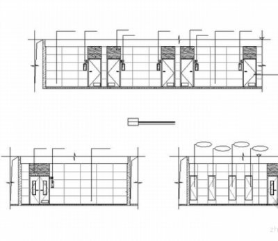 [湖南]高新区五层现代卫生院室内<a href=https://www.yitu.cn/su/7590.html target=_blank class=infotextkey>设计</a>装修施工图公共走道立面图