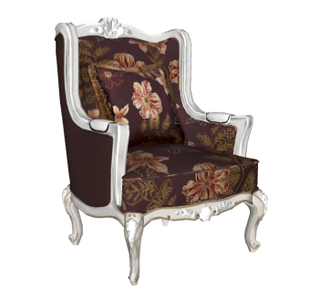 欧式单人沙发免费su模型，欧式布艺沙发skp模型下载