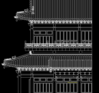 弥勒佛古建CAD施工图，寺庙CAD建筑图纸下载