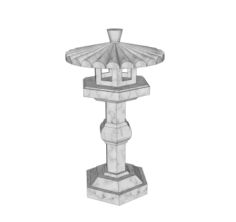 日式庭院建筑SU模型，庭院建筑SKB文件下载