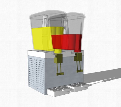 现代果汁售卖机草图大师模型，售卖机su模型下载