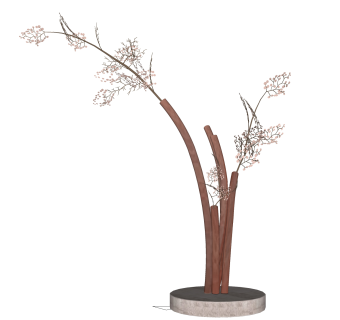 创意插花摆件草图大师模型,现代装饰品su模型下载