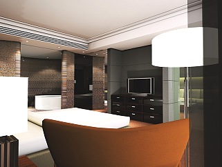 现代度假酒店CAD施工图，度假酒店CAD建筑图纸免费下载