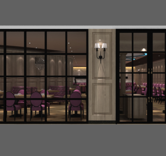 现代仲盛奢华酒店cad施工图，饭店cad竣工图下载