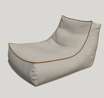 现代懒人沙发草图大师模型，沙发SU模型下载