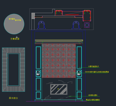 整木墙板背景墙立面图CAD图库，背景墙CAD建筑图纸下载