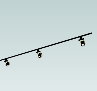  现代筒灯射灯SU模型，筒灯射灯草图大师模型下载