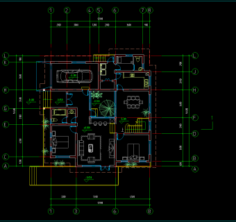 别墅CAD施工图，别墅CAD建筑图纸下载