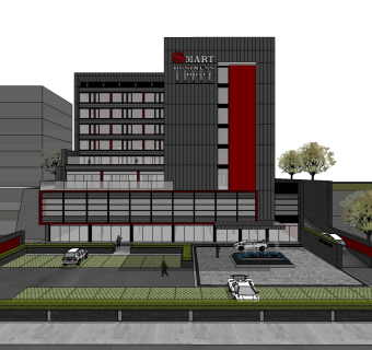 酒店草图大师模型下载、酒店su模型下载