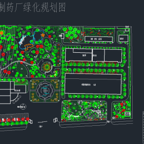 各式广场景观绿化设计CAD平面图，景观园林CAD建筑图纸下载