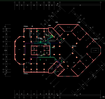 上海18层医院扩建工程弱电施工图，电气CAD施工图纸下载