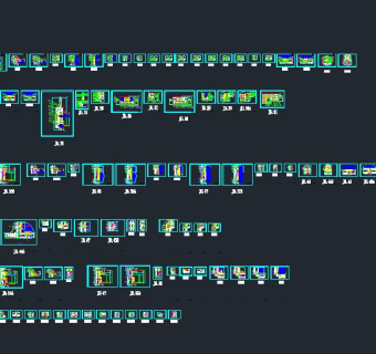 99张单元幕墙节点详图CAD工程图纸下载