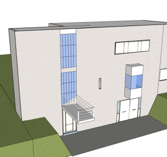 柯布西耶沃克雷森别墅草图大师模型下载、沃克雷森别墅su模型下载