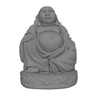 现代佛像sketchup模型，雕塑草图大师模型下载