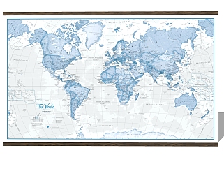 世界地图墙饰su模型,摆件草图大师模型下载